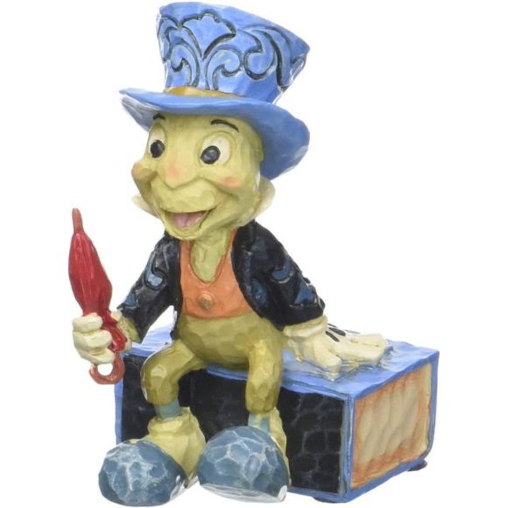 Disney Traditions byJim Shore Pinocchio Jiminy Cricket Miniature Figurine, 2.75"